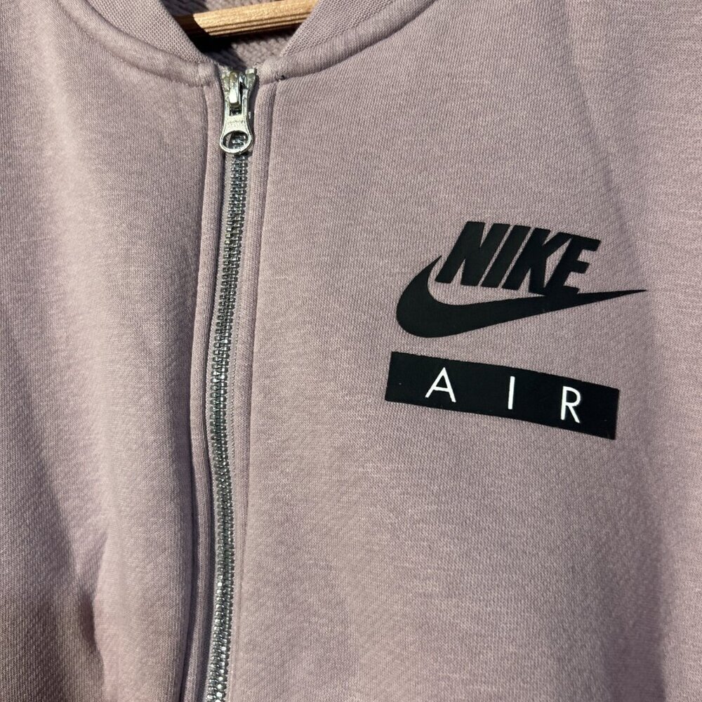 Nike Air Jacket Womens M Medium Pink Full Zip Double Sided Swoosh - Picture 2 of 7